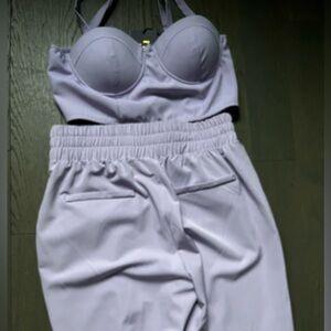 Purple 2 piece/ Pantsuit